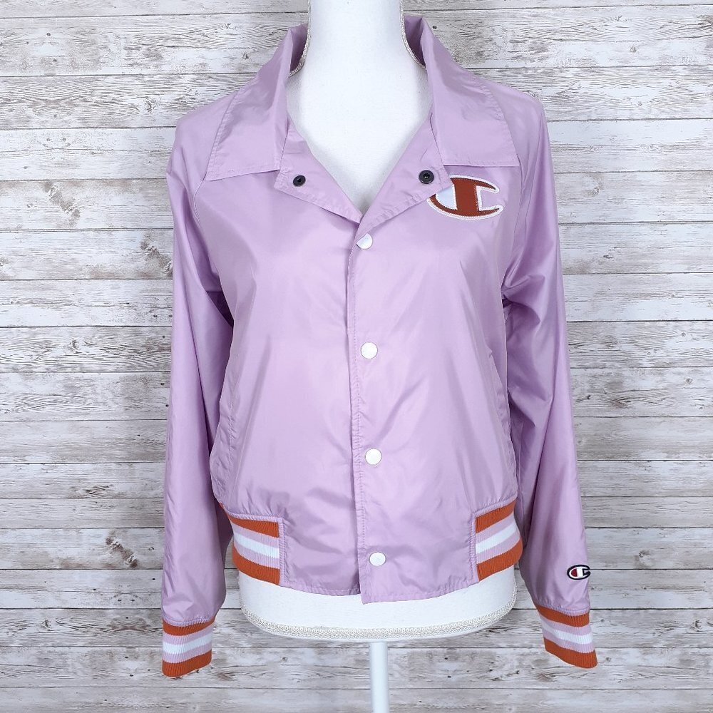 Champion Womens Jacket S Windbreaker Pink Orange 188